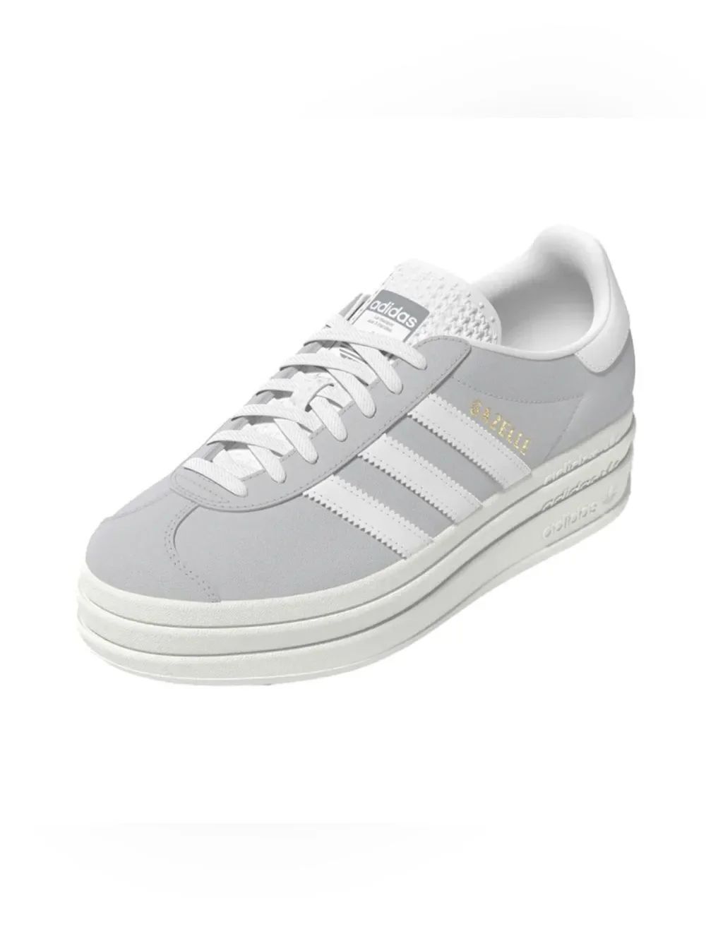 Adidas GAZELLE BOLD Snickers In Grey Size 7.5 ~ Great Condition